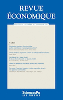 Revue économique 72-5, septembre 2021